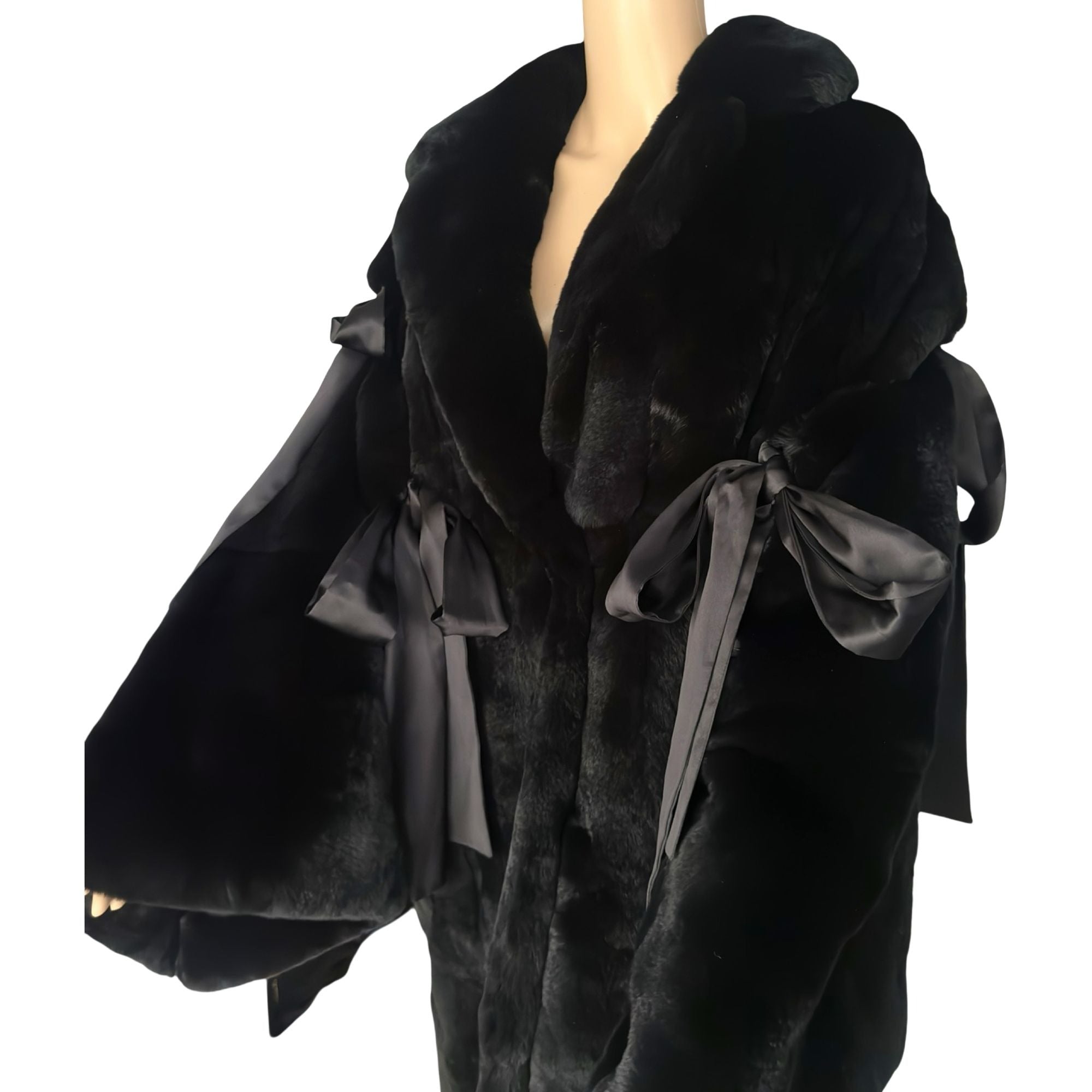 gabbana 2017 runway rabbit coat