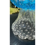 Murano Glass Blue Bird Bath Pedestal Bowl 5 Removable Birds Bullicante Murano
